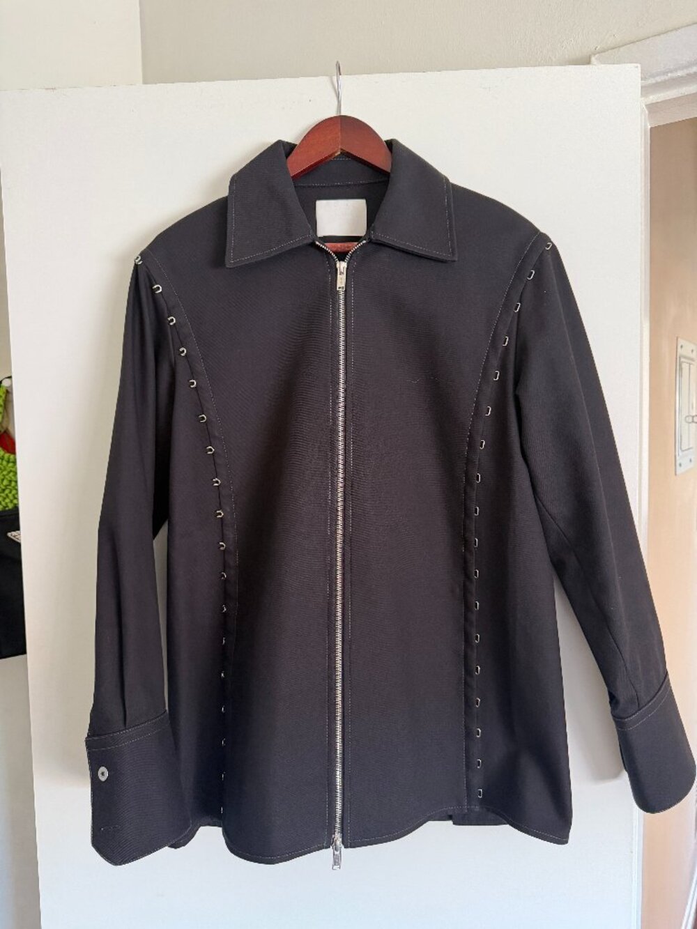Dion Lee Hook And Eye Cotton Twill Shirt Jacket